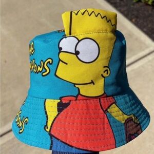 The Simpsons Family Bucket Hat Homer Adult One Size Blue Hat